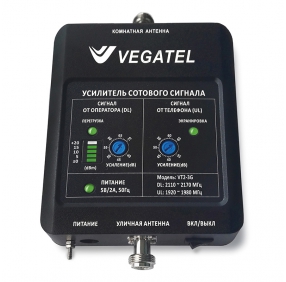 Репитер 3G сигнала VEGATEL VT2-3G (LED 2017 г.)