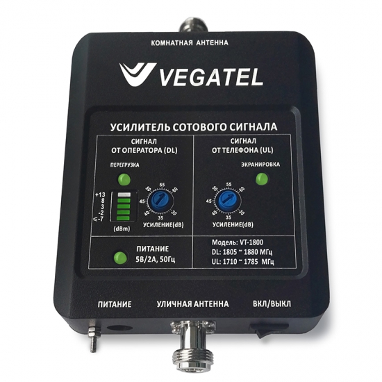 Репитер GSM сигнала VEGATEL VT-1800 (LED 2017 г.)